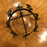 Early 19th Century Wrought Iron Dutch Crown With Hook