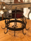 Early 19th Century Wrought Iron Dutch Crown With Hook