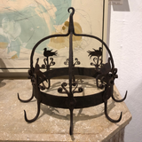 Early 19th Century Wrought Iron Dutch Crown With Hook