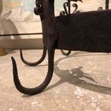 Early 19th Century Wrought Iron Dutch Crown With Hook