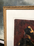 Encaustic Portrait on Paper by Jean Pierre Bourquin