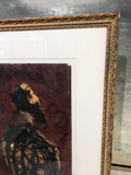Encaustic Portrait on Paper by Jean Pierre Bourquin