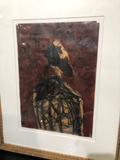 Encaustic Portrait on Paper by Jean Pierre Bourquin