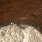 English Copper Bucket With Feet and Lion's Heads