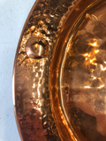 English Hammered Copper Charger
