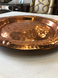 English Hammered Copper Charger