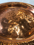 English Hammered Copper Charger
