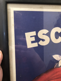 European Vintage Art Poster Reproduced in the 1960s