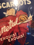 European Vintage Art Poster Reproduced in the 1960s