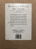 European Vintage Art Poster Reproduced in the 1960s