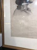 Framed Charcoal Portrait by Edith Ainsworth C.1920
