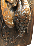 French Carved Fruit of the Hunt Panels - a Pair