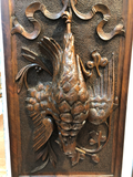 French Carved Fruit of the Hunt Panels - a Pair
