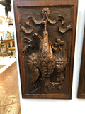 French Carved Fruit of the Hunt Panels - a Pair