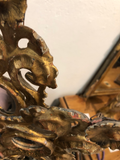 French Gilt Fragments With Mirrors - a Pair