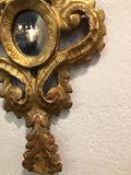 French Gilt Fragments With Mirrors - a Pair