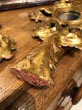 French Gilt Fragments With Mirrors - a Pair