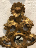 French Gilt Fragments With Mirrors - a Pair