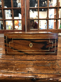 French Polished Tiger Oak Two-Tiered Dresser Box C.1880