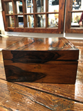French Polished Tiger Oak Two-Tiered Dresser Box C.1880