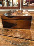 French Polished Tiger Oak Two-Tiered Dresser Box C.1880