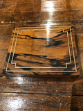 French Polished Tiger Oak Two-Tiered Dresser Box C.1880