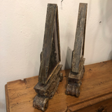 French Triangular Reliquaries - a Pair