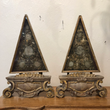 French Triangular Reliquaries - a Pair