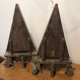 French Triangular Reliquaries - a Pair