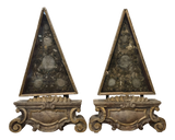 French Triangular Reliquaries - a Pair