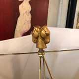 Gold Horse Head Lamp With Horse Head Finial