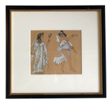 Greek Gouache Painting by Russian Artist