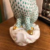 Herend Rabbit Large Green Fishnet