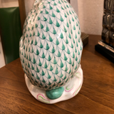 Herend Rabbit Large Green Fishnet