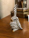 Herend Rabbit One Ear Up in Black Fishnet