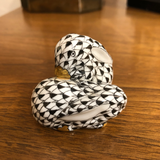 Herend Rabbit Pair in Black Fishnet