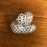 Herend Rabbit Pair in Black Fishnet
