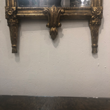 Italian Gilt Mirror Ribbons Adorn Corners