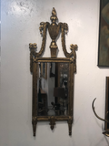 Italian Gilt Mirror Ribbons Adorn Corners