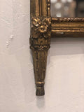 Italian Gilt Mirror Ribbons Adorn Corners
