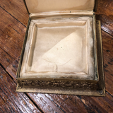 La Tausca French Pearl Box With 5 Green Cabochons