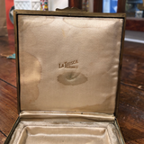La Tausca French Pearl Box With 5 Green Cabochons