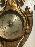 Late 18th Century Gilt and Carved Wood Barometer