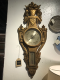 Late 18th Century Gilt and Carved Wood Barometer