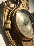 Late 18th Century Gilt and Carved Wood Barometer