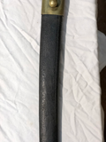 Late 19th Century Brass and Steel Swords With Leather Scabbard - a Pair