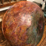 Mid-Century Artist Hand-Painted Marbleized Gourd Signed by Artist