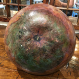 Mid-Century Artist Hand-Painted Marbleized Gourd Signed by Artist