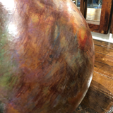 Mid-Century Artist Hand-Painted Marbleized Gourd Signed by Artist