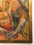 "Mid-Century Madame Matisse" Portrait of a Woman, Oil Painting on Canvas